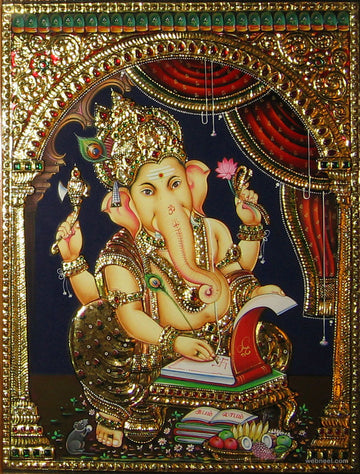 TANJORE PAINTING - GANESHA