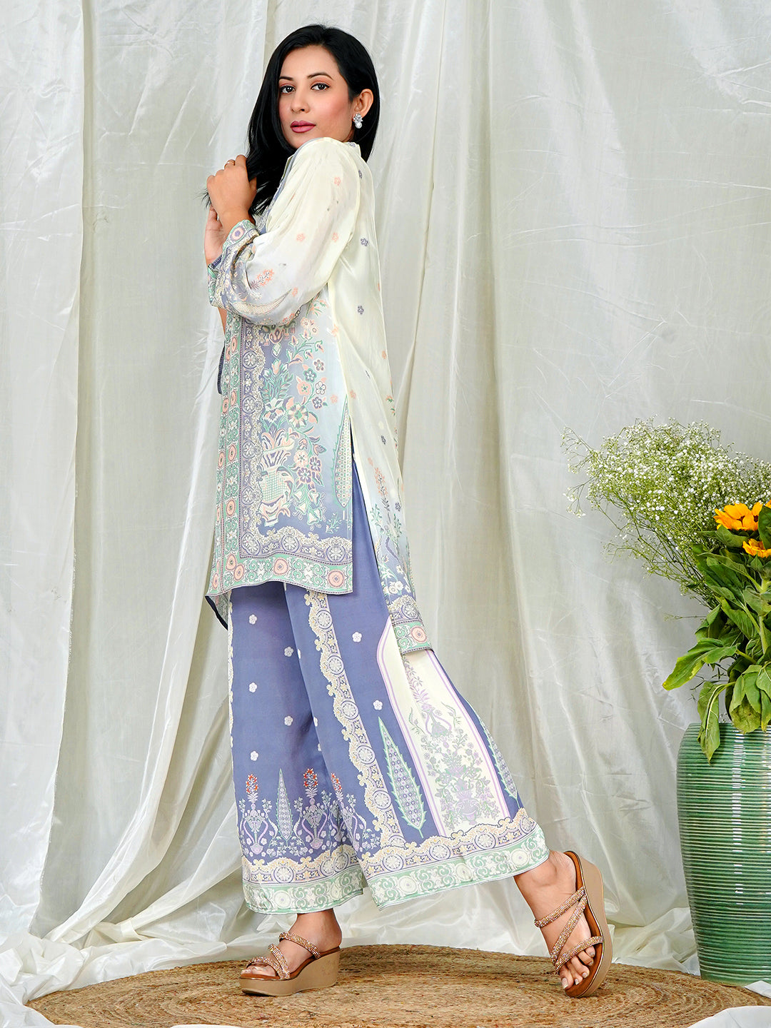 Astel Breeze Printed Co-Ord Set  Effortless Grace Meets Artistic Detail