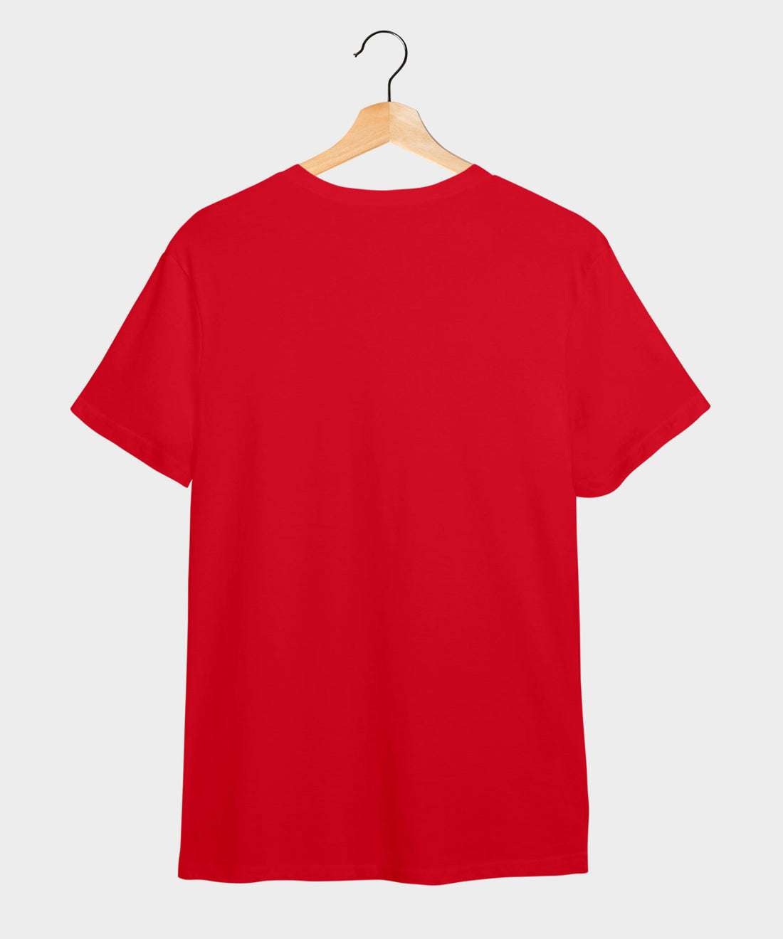 100% Cotton Round Neck Tee - Be Wild -  | Red  | White