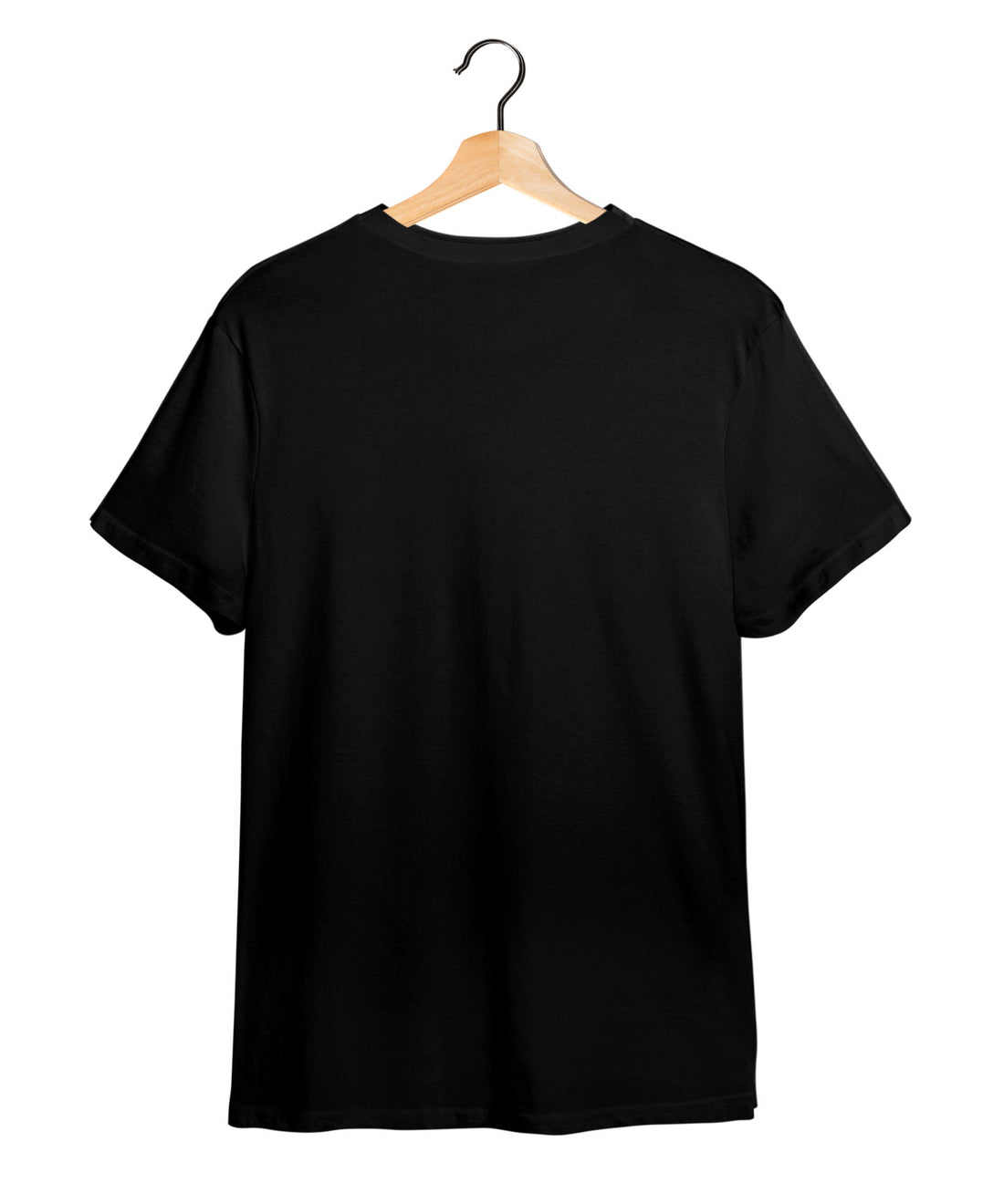 100% Cotton Round Neck Tee - Life And Living-  | Black | Maroon