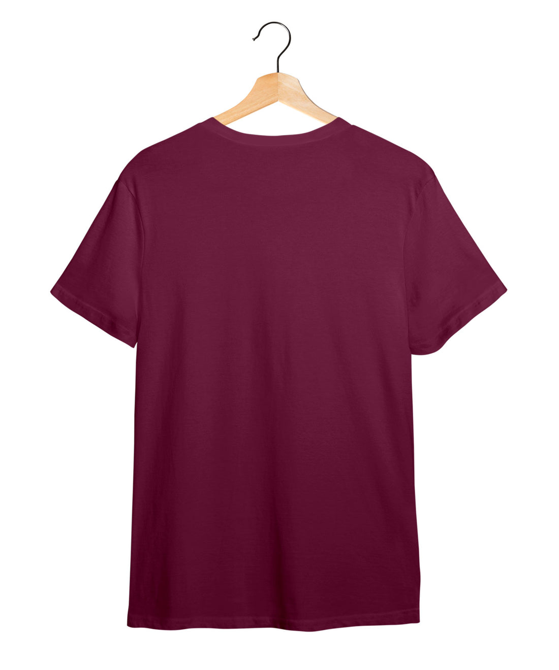 100% Cotton Round Neck Tee - Nature's Rythym -  | Maroon | White