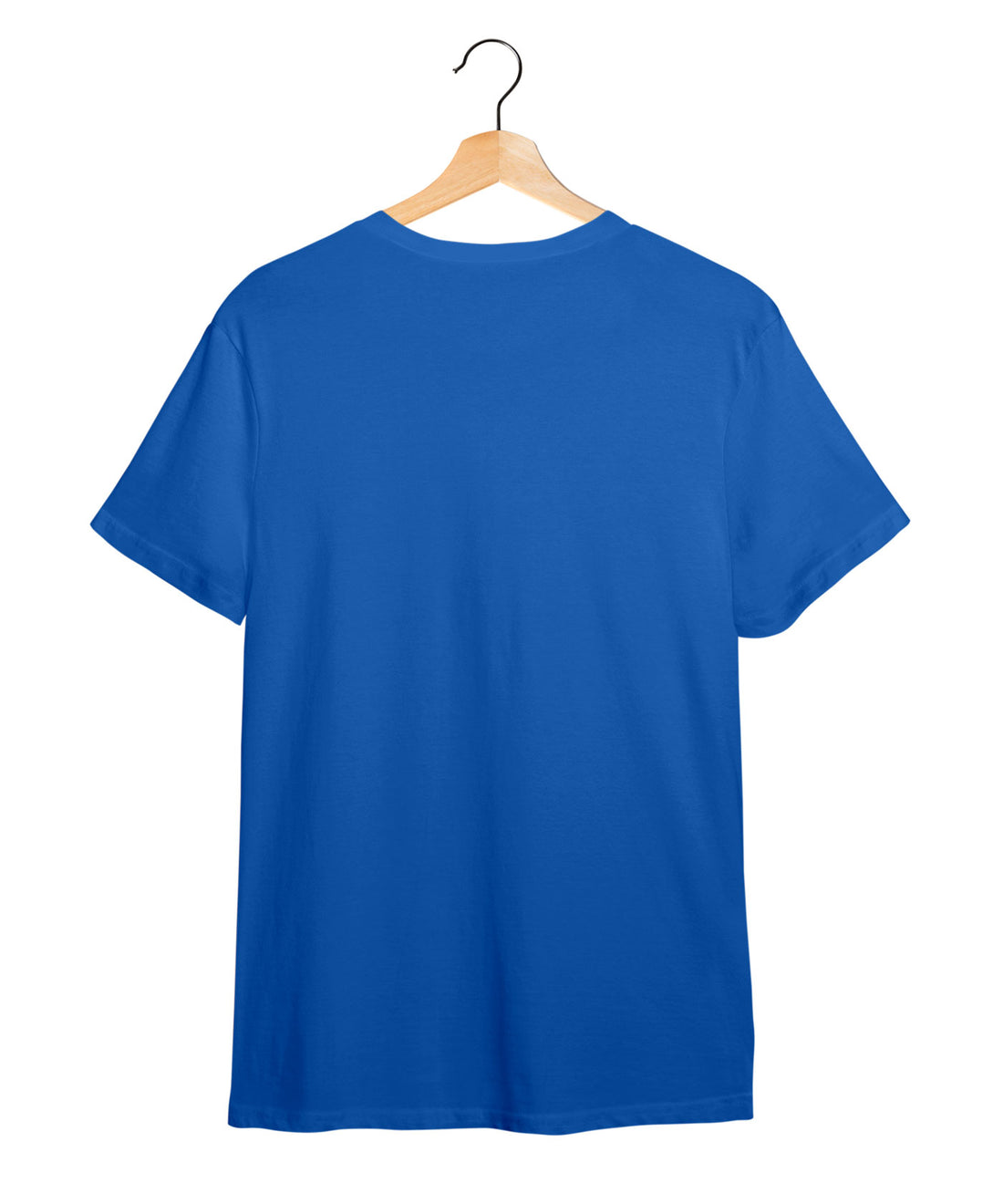 100% Cotton Round Neck Tee - Believe & Fly -  | Electric Blue | White