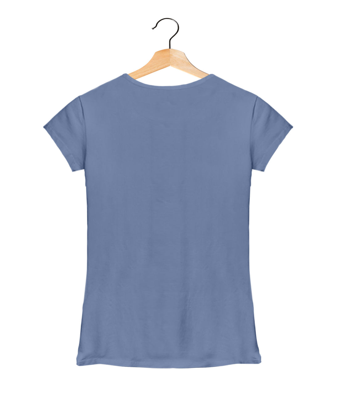 "Freedom" - Women’s T-Shirt –  Premium Round Neck - Pigeon Blue - 100% Cotton