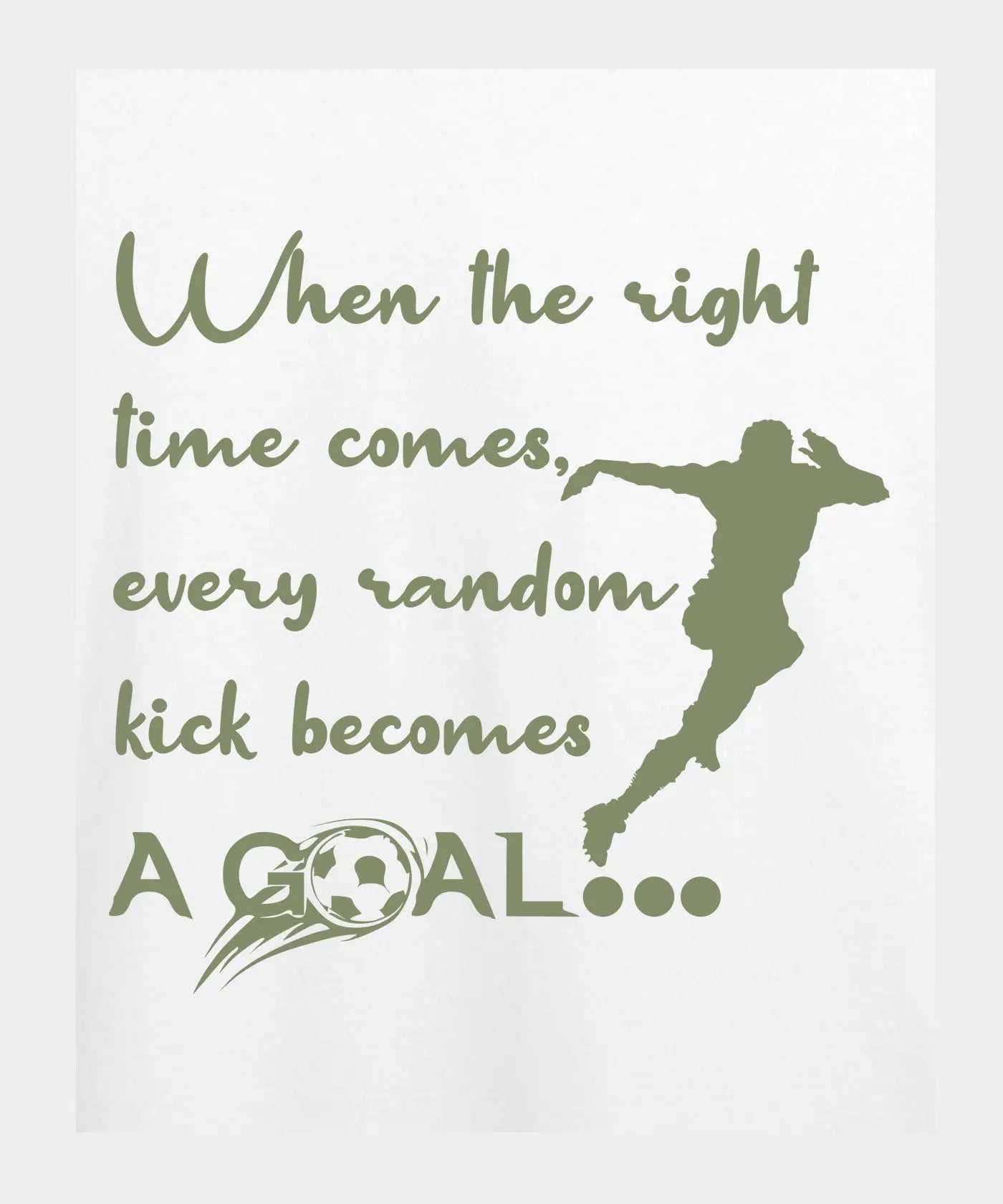 A Goal - Graphic T-Shirt – 100% Cotton - Black & White Variants