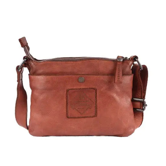 Asta - The Shoulder Handbag -Cognac & Dark Brown