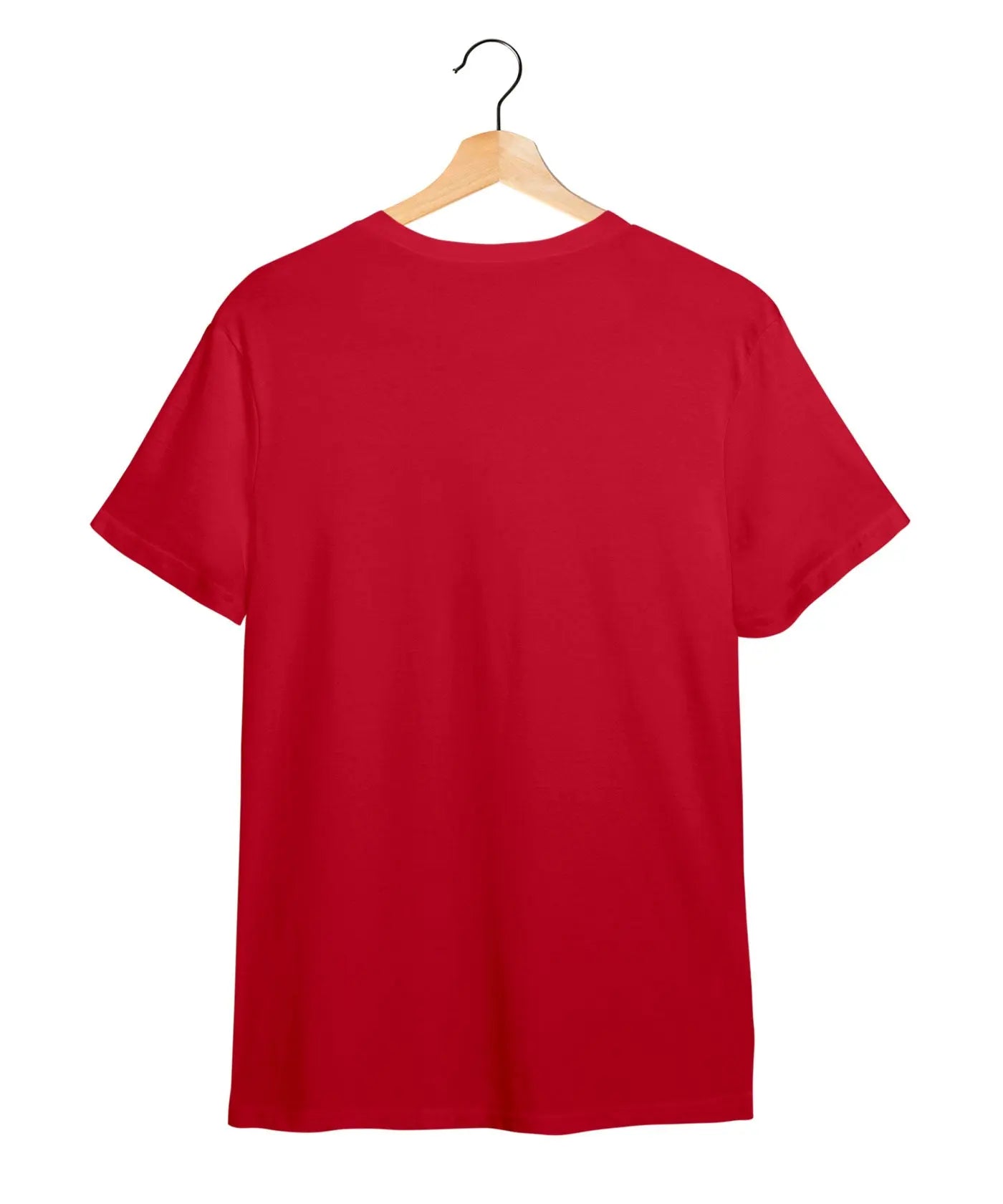 "Bass Guitar" Printed T-Shirt – Premium Round Neck - Red - 100% Cotton