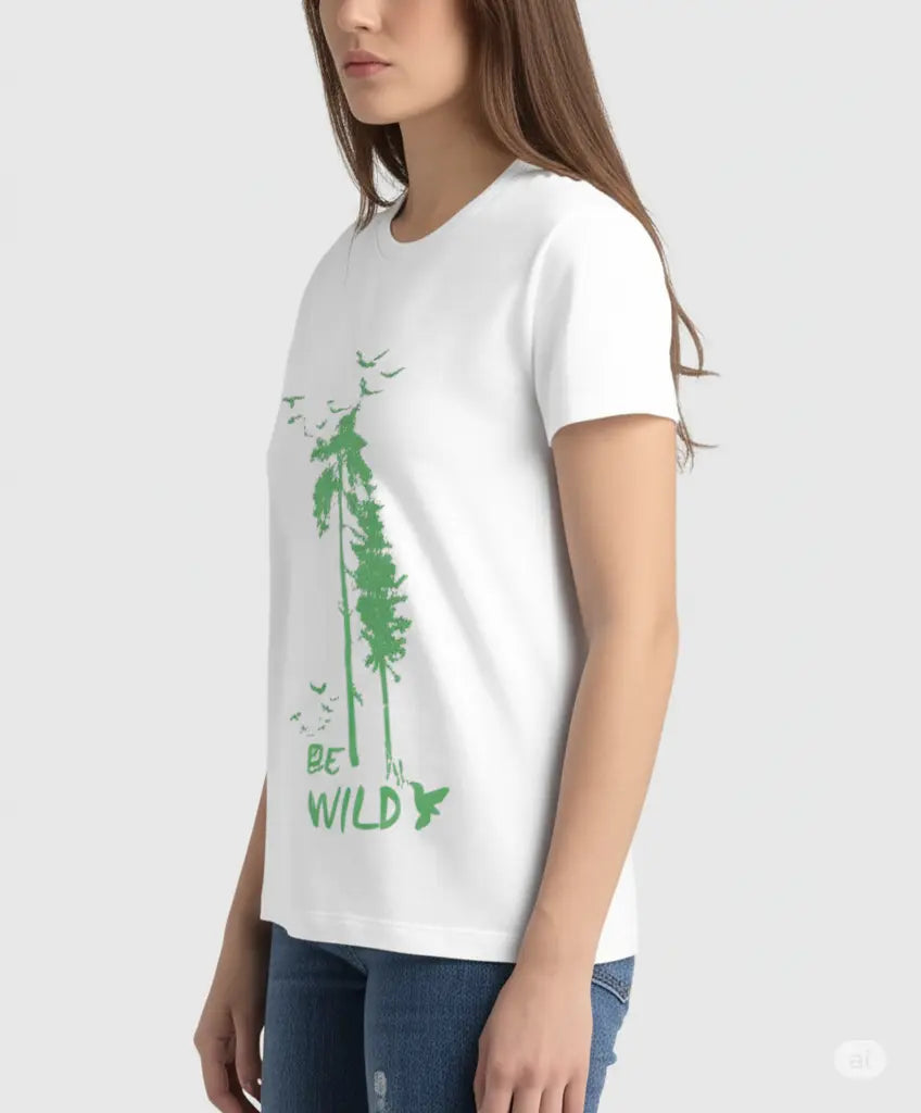 Be Wild Graphic T-Shirt – 100% Cotton - Red & White Variants