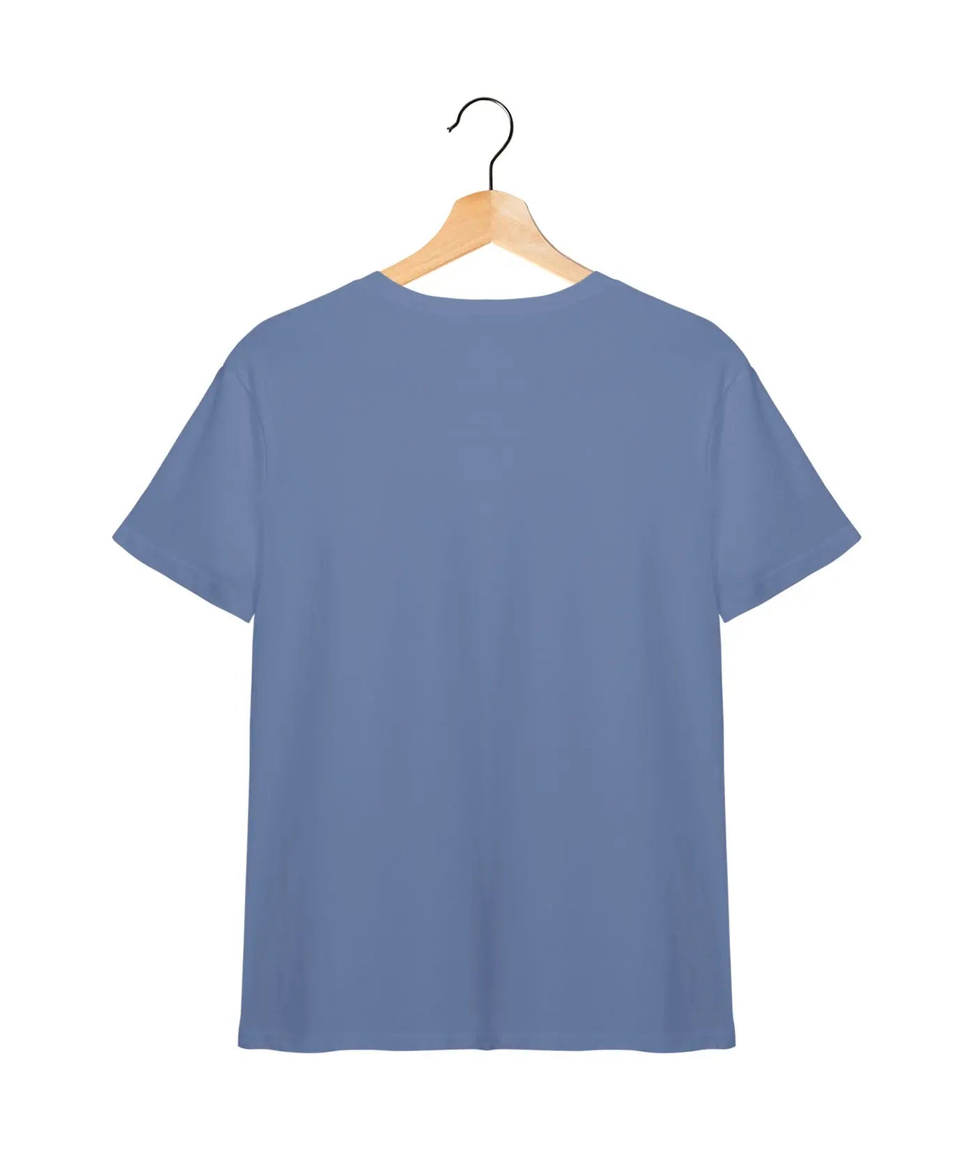 "Enjoy Music" - Juniors Unisex T-Shirt –  Premium Round Neck - Pigeon Blue - 100% Cotton