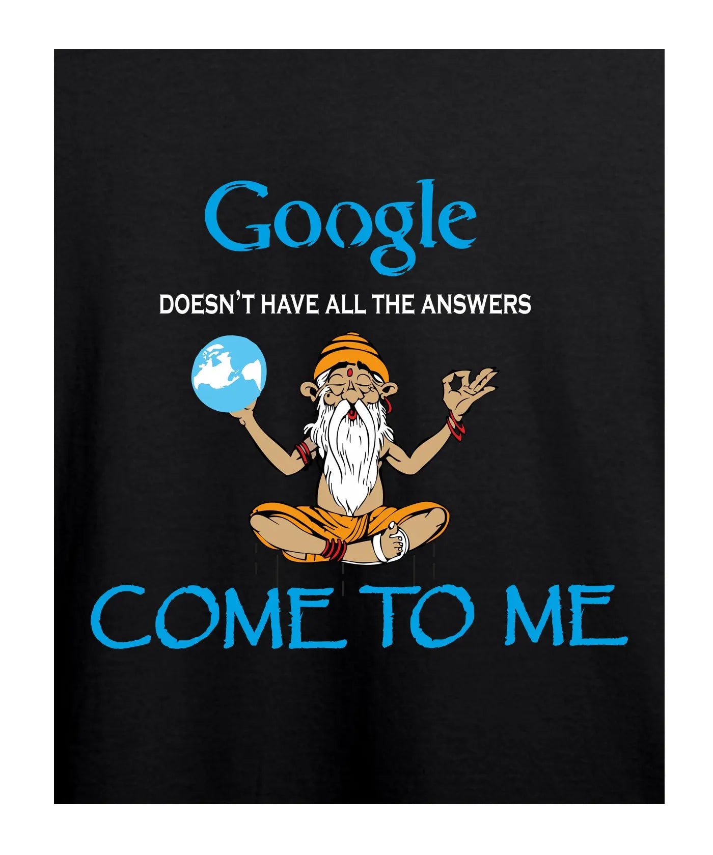 Google Answers - Women’s T-Shirt –  Premium Round Neck - Navy Blue, Black & Electric Blue - 100% Cotton