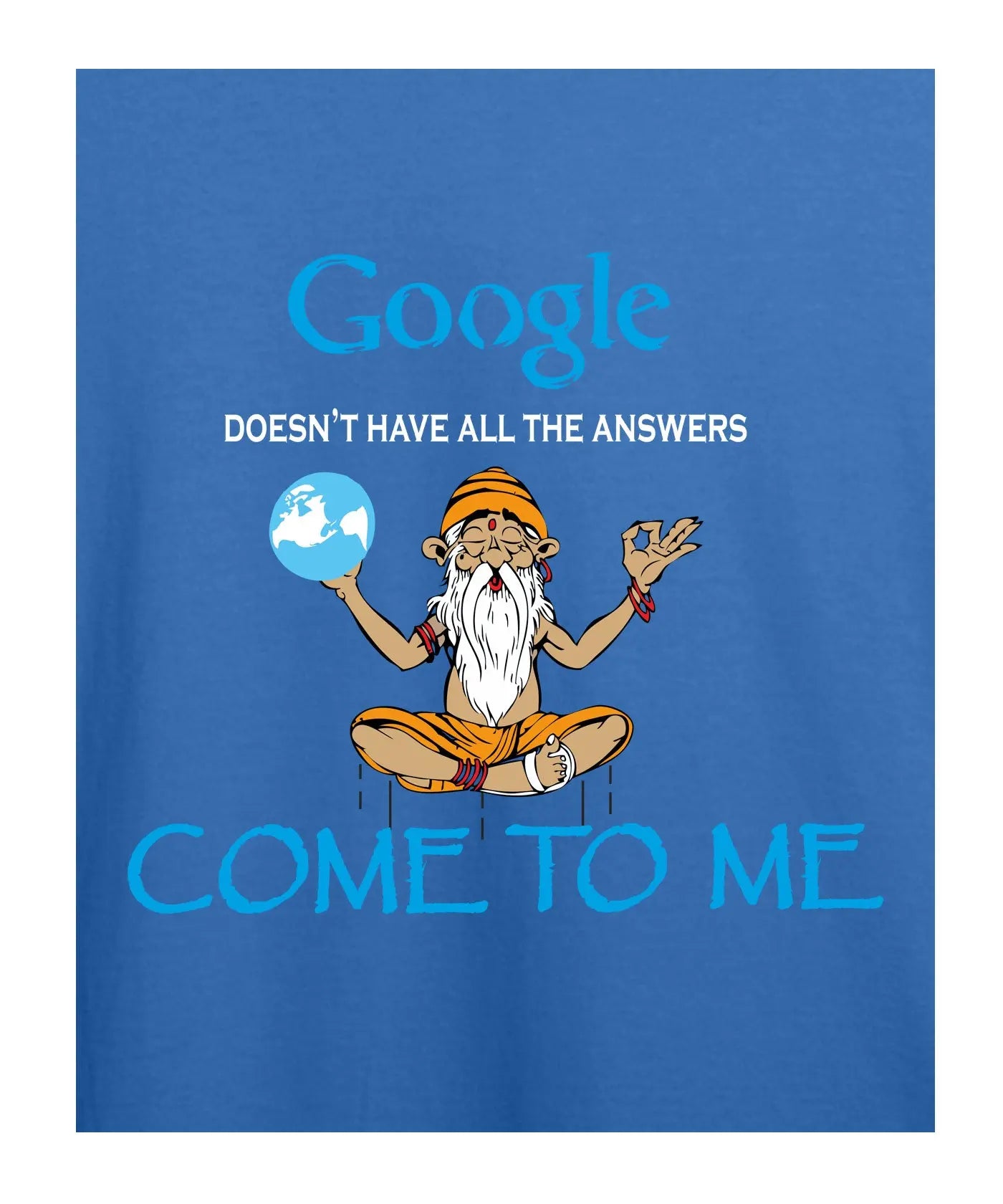 Google Answers - Women’s T-Shirt –  Premium Round Neck - Navy Blue, Black & Electric Blue - 100% Cotton