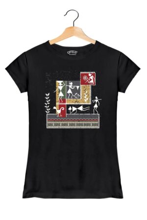 Joy Of Work - Women’s T-Shirt – Premium Round Neck - Black - 100% Cotton Offbeat