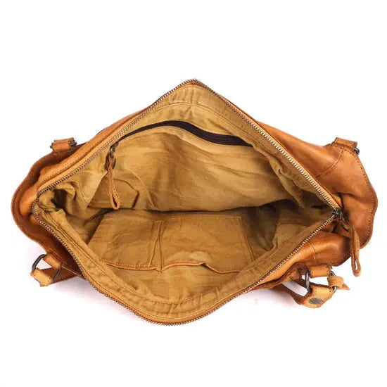 Lucy - The Handbag - Mustard and Cognac