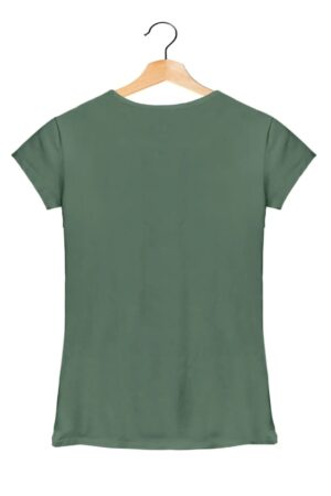 Mandala Yoga - Women’s T-Shirt –  Premium Round Neck - Basil Green - 100% Cotton Offbeat