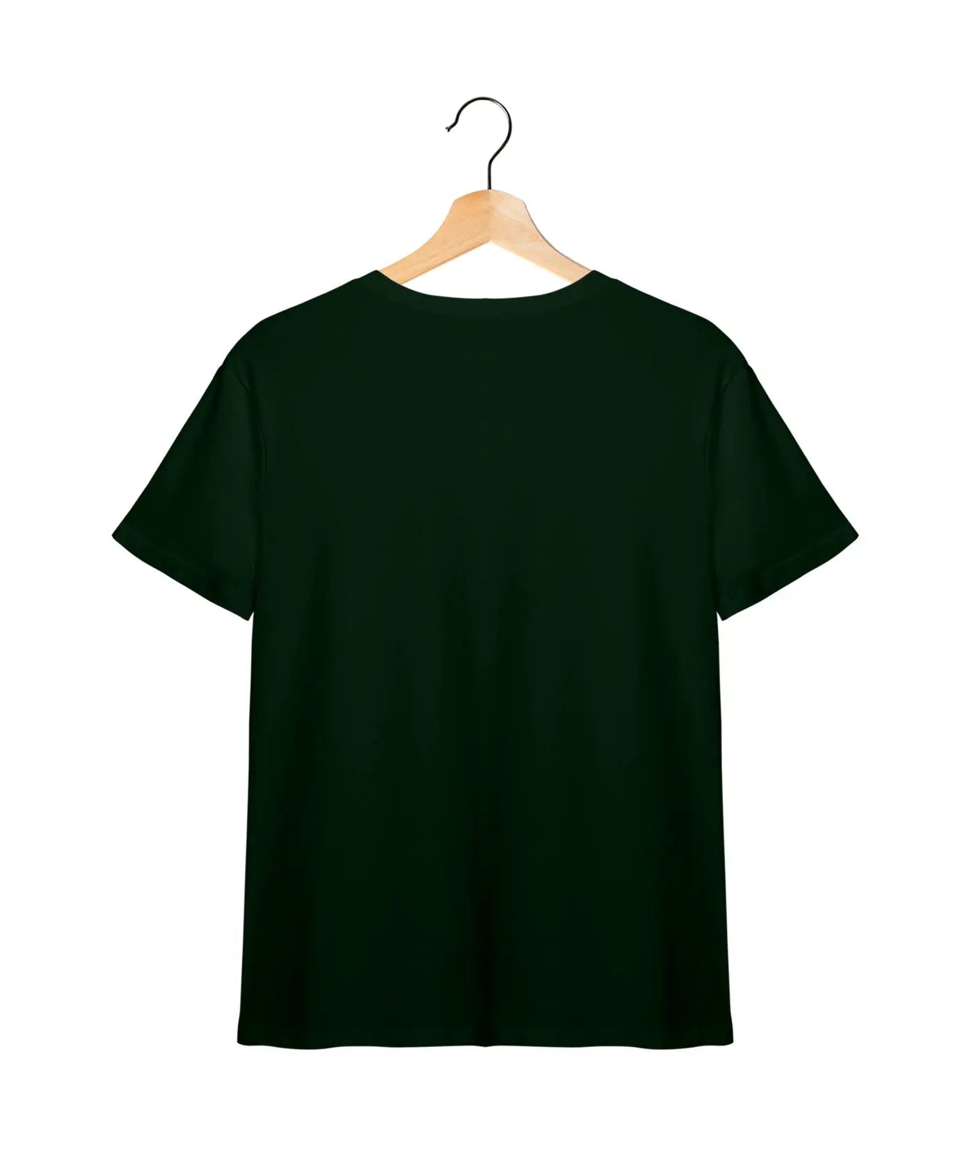 "Night Wolf" - Juniors Unisex T-Shirt –  Premium Round Neck -Bottle Green - 100% Cotton