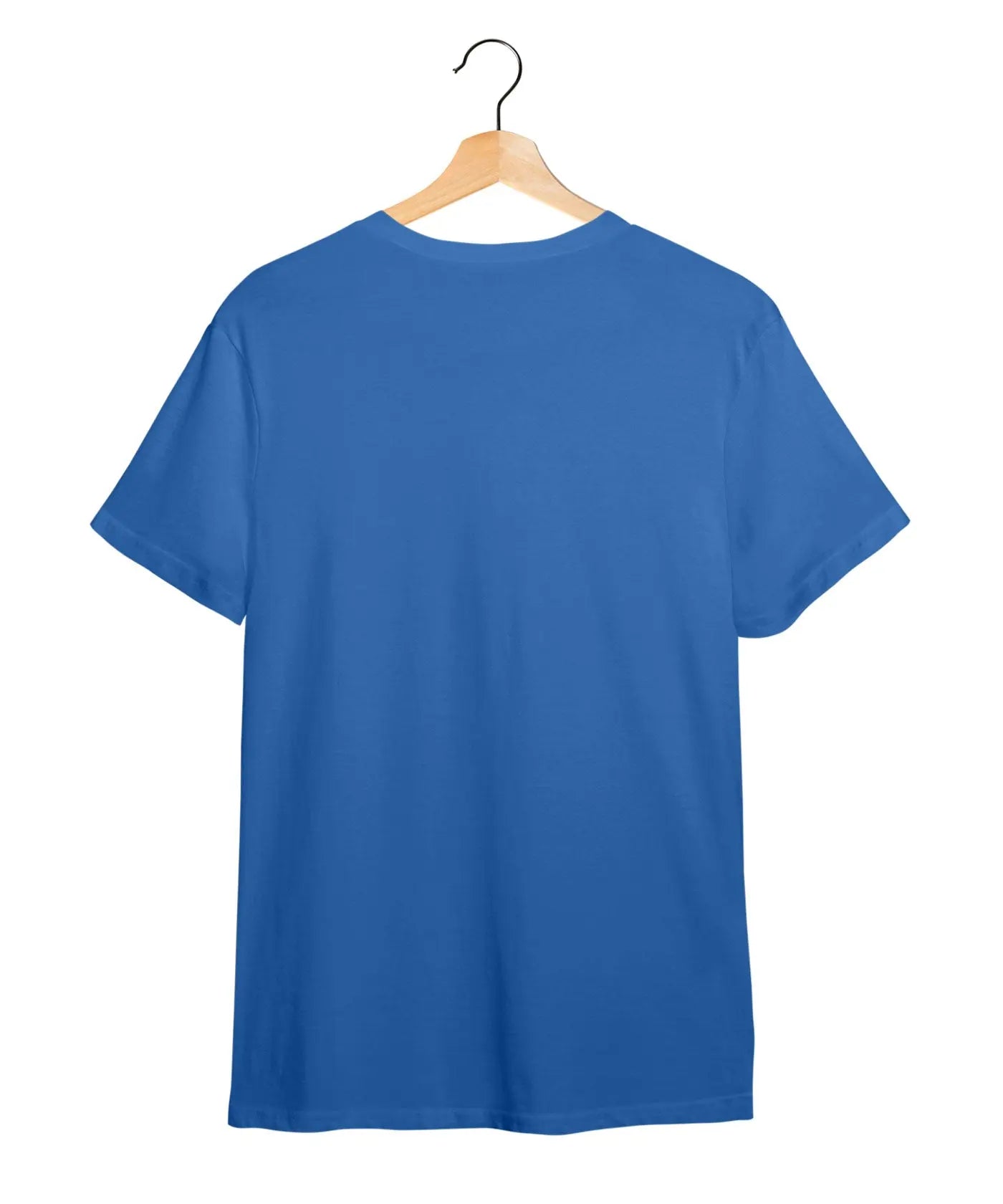 "Not All Who Wander" Printed T-Shirt – Premium Round Neck - Electric Blue - 100% Cotton Offbeat