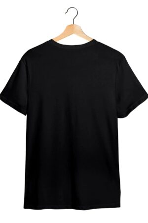 "Om" Printed T-Shirt – Premium Round Neck - Black - 100% Cotton Offbeat