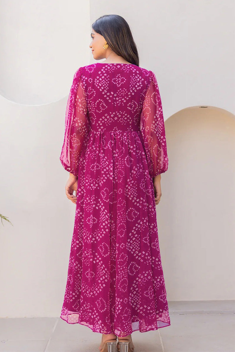 Purple Fully Flared Garden Tiered Floral Sleeveless Maxi Dress