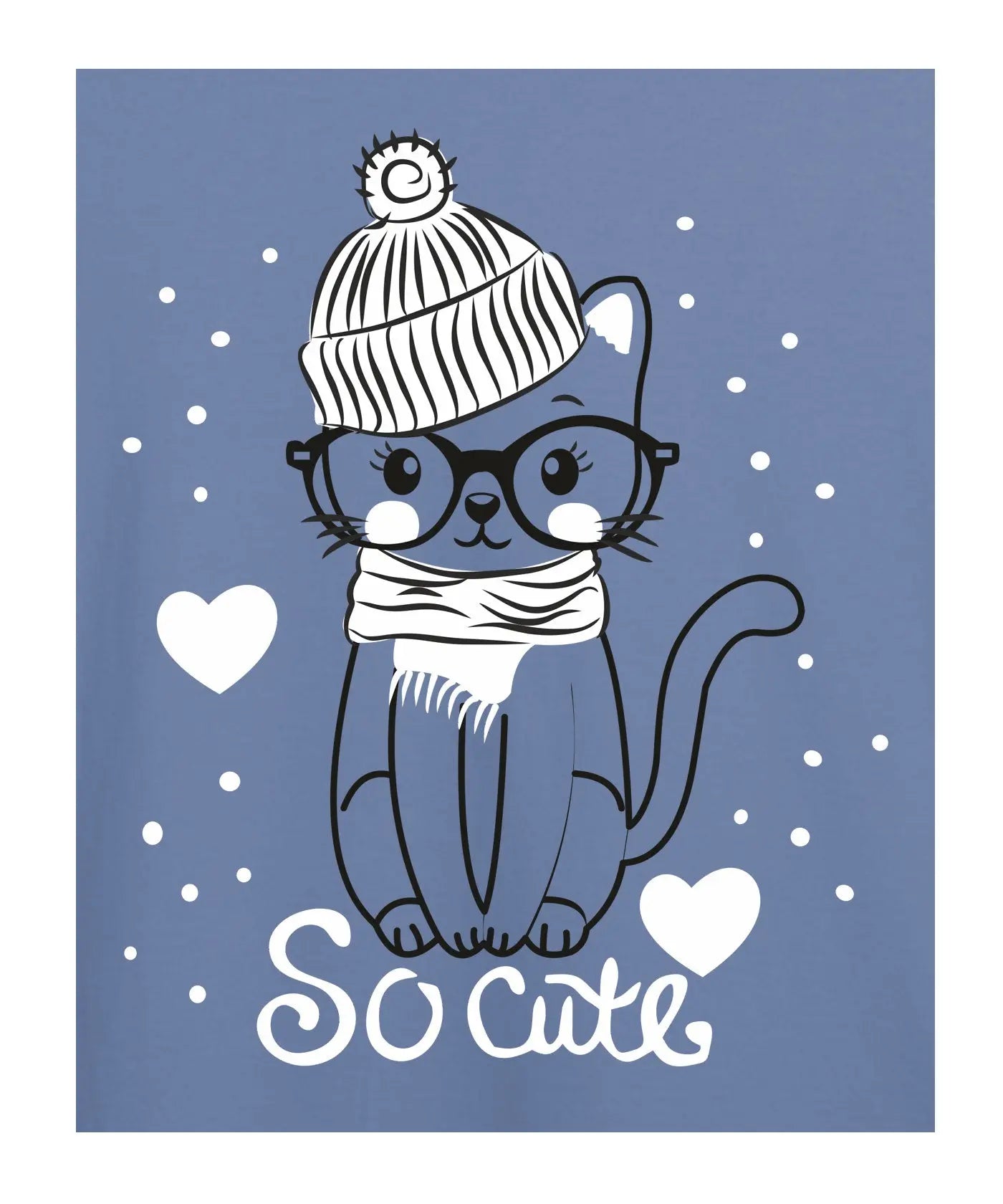 "So Cute" - Kids Unisex T-Shirt – Premium Round Neck - Minion Yellow and Pigeon Blue - 100% Cotton