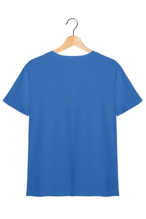 "Yoga Journey" - Juniors Unisex T-Shirt –  Premium Round Neck - Electric Blue - 100% Cotton Offbeat